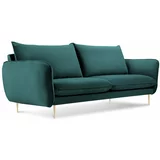 Cosmopolitan Design petrolej zelena baršunasta sofa Florence, 160 cm