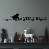 Wallity Zidna dekoracija Vita E Bella 4, 86 x 15 cm, Crna | Eponuda.ba