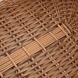 vidaXL Košara za drva z ročaji za prenašanje 78x54x34 cm naravna vrba | Shoptok.si