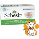 Schesir multipack Tuna With Chicken 6x50g, Vlažna Hrana Sa Tunom i Piletinom Cene