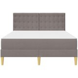  Okvir kreveta s madracem Sivo-smeđa 120 x 190 cm tkanina | shoptok.hr