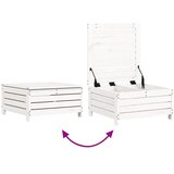  6-dijelni set vrtnih sofa bijeli od masivne borovine | shoptok.hr