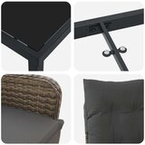  5 delni vrtni set za sedenje z blazinami bež poli ratan, (22087840) | Shoptok.si