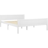 The Living Store Posteljni okvir iz trdne borovine bel 140x200 cm - Posteljni Okvir, (21526422) | Shoptok.si