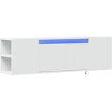  Zidni TV ormarić s LED svjetlima bijeli 135x31x39,5 cm | shoptok.hr