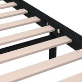  Za krevet od masivnog drva crni 200 x 200 cm | shoptok.hr