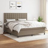 The Living Store Box spring postelja z vzmetnico taupe 180x200 cm blago - Box Spring Postelja, (21514613) | Shoptok.si