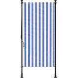  Vanjska roleta plavo-bijela 120 x 270 cm od tkanine i čelika | Eponuda.ba