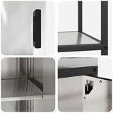  Kuhinjski set za pohranu 2 pcs Srebrna 150 x 50 x 92 cm | shoptok.hr