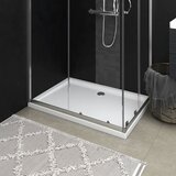 vidaXL Pravokotna ABS tuš kad bela 70x100 cm cene