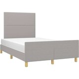  Za krevet s uzglavljem svjetlosivi 120x200 cm od tkanine | shoptok.hr
