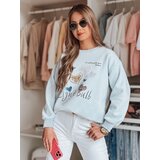 DStreet Bluza damska oversize z sercami PINKNOTE niebieska | shoptok.hr
