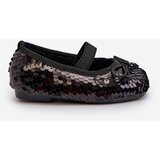 Boto Children's Ballerina Flats Adorned with Sequins Black Weries | ePonuda.com