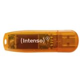 Intenso 64GB Rainbow Line USB 2.0 spominski ključek - Oranžen Cene
