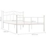  Posteljni okvir bel kovinski 160x200 cm, (20644917) | Shoptok.si