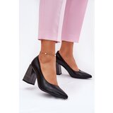 EVENTO Leather Heels On A Heel Black Gregosa | Shoptok.si