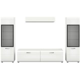 Livetastic Dnevni Regal Ice, Bela Visok Sijaj, 4-Delni | Shoptok.si