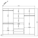 Hanah home Ormar Rb-122, 210x184x52 cm, Bijeli | Eponuda.ba