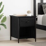  Noćni ormar Crni hrast 40 x 42 x 50 cm Konstruirano drvo | shoptok.hr
