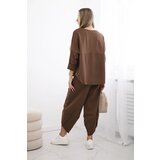 Kesi Włoski Set Punto Milano Winter sweatshirt + pants brown | shoptok.hr
