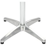  Vrtni stol srebrni 80 x 80 x 70 cm aluminijski | shoptok.hr