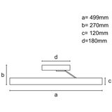  led prigušiva plafonska svetiljka LED/75W/230V 3000-6500K crna + daljinski upravljač | Eponuda.com
