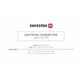 Swissten punjač za AC220, GaN, 1xUSB-C, 35W, 3A, bijeli + USB-C kabel | shoptok.hr