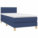  s oprugama i madracem plavi 100 x 200 cm od tkanine | shoptok.hr