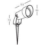  Zambelis E310 - Spoljašnja lampa 1xGU10/7W/230V IP54 | Eponuda.com