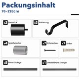 GEEBOBO 76–228 cm raztegljiva karnisa za zavese | Shoptok.si