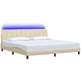  Posteljni okvir brez vzmetnice krem 200x200 cm blago, (22054157) | Shoptok.si
