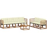  Set vanjskih sofa 8 kom. Prirodna i krem | shoptok.hr