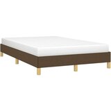  Posteljni okvir temno rjav 120x190 cm tkanina | Shoptok.si