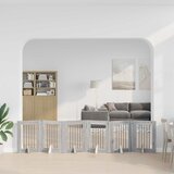 Vrata za pse s postoljem 6 pcs Siva sonoma 60 x 80 cm | shoptok.hr