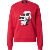 Karl Lagerfeld Sweater majica 'Ikonik 2.0' nude / crvena / crna / bijela