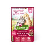  Ekonomično pakiranje GranataPet Delicatessen u umaku 24 x 100 g - Govedina i puretina Cijene
