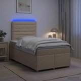  Boxspring krevet s madracem Krem 120 x 190 cm Tkanina - Krem 120 x 190 cm Dizajn linija | shoptok.hr