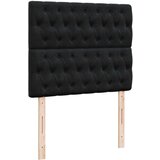 vidaXL Otomanski posteljni okvir z vzmetnicami črn 120x190cm žamet | Shoptok.si
