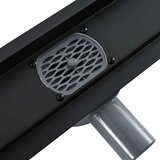  odtok 2-v-1 z 360° sifonom Črna 50 cm Nerjaveče jeklo 304, (5000248848) | Shoptok.si
