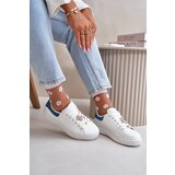 Boto Low Sneakers Made Of Eco Leather With Pins White-Blue Cillione | shoptok.hr