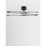 Nova Luce Črna kovinska LED zatemnitvena stropna svetilka s senčilom iz akrilnega stekla 77x84 cm Raccio – | Shoptok.si