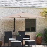  Vrtni suncobran Sivo-smeđa 248,5 x 247,5 x 160 cm | shoptok.hr