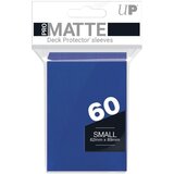 Ultra PRO Matte Small Desk Protector Sleeves 60 - Blue | Eponuda.com
