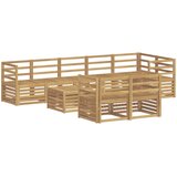  Set vanjskih sofa 9 pcs Bijela 59 x 59 x 37 cm | shoptok.hr