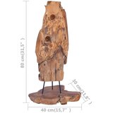vidaXL Stalak za vino za 8 boca 40 x 30 x 80 cm od masivne tikovine | shoptok.hr