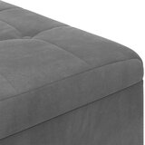  Shranjevalna tabureta Temno siva 80 x 80 x 45 cm Žamet, (5000208401) | Shoptok.si