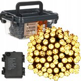 MasterLED Božično - novoletne lučke na baterije 120 LED z daljincem in 8-funkcijskim programatorjem toplo bele 3000K v škatlici za shranjevanje | Shoptok.si