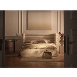 Micadoni Sivorjava oblazinjena zakonska postelja s prostorom za shranjevanje z letvenim dnom 200x200 cm Mount – | Shoptok.si