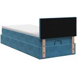  Podesivi krevet s madracem Tamno plava 100 x 200 cm Baršun | shoptok.hr