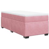 Box spring krevet s madracem ružičasti 80 x 200 cm baršunasti | shoptok.hr